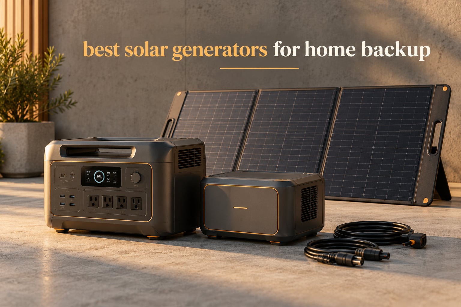 best solar generators for home backup