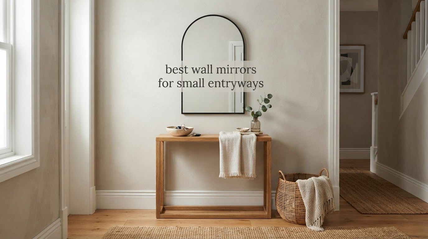 best wall mirrors for small entryways