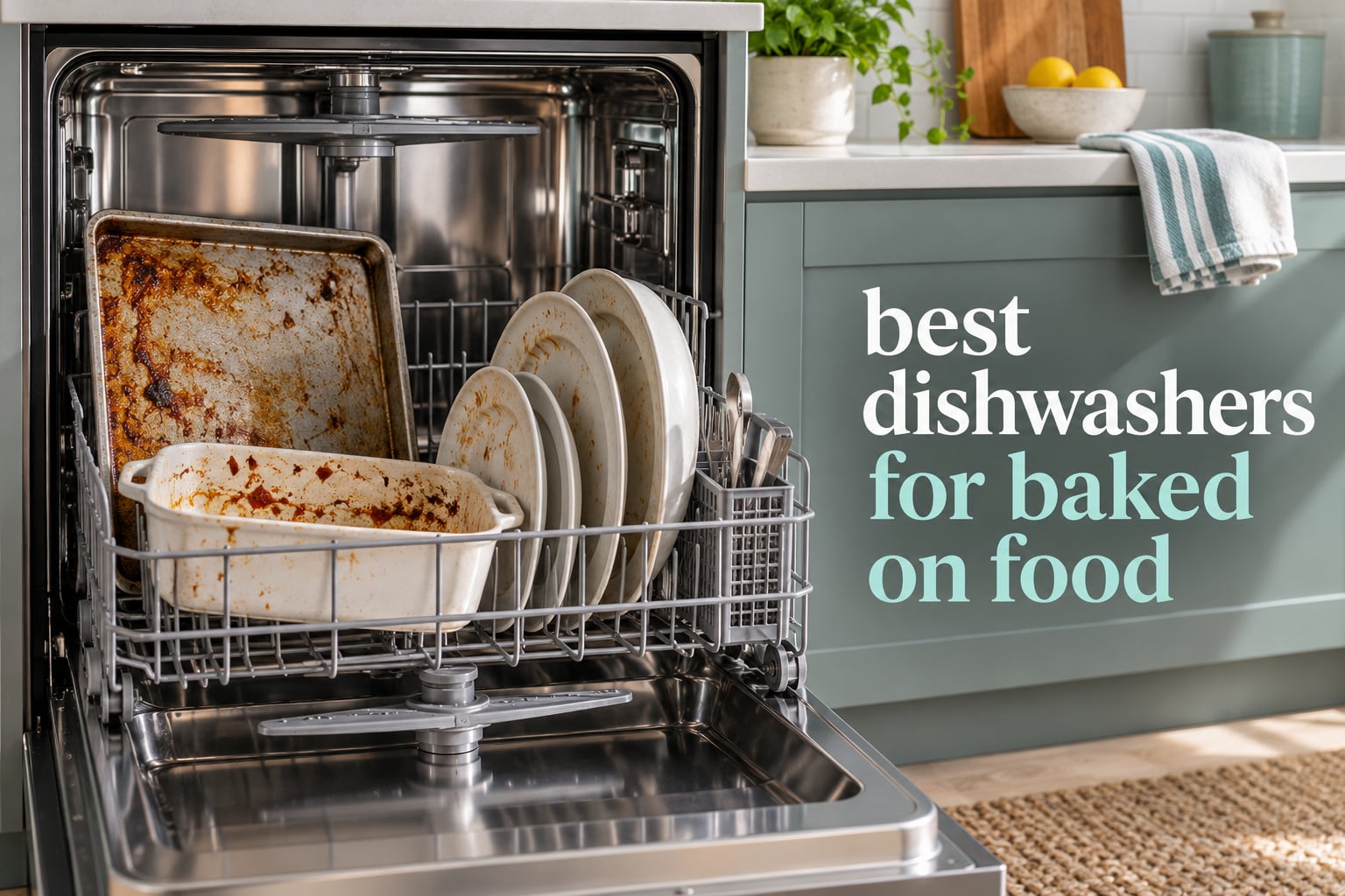 best dishwashers for baked on food