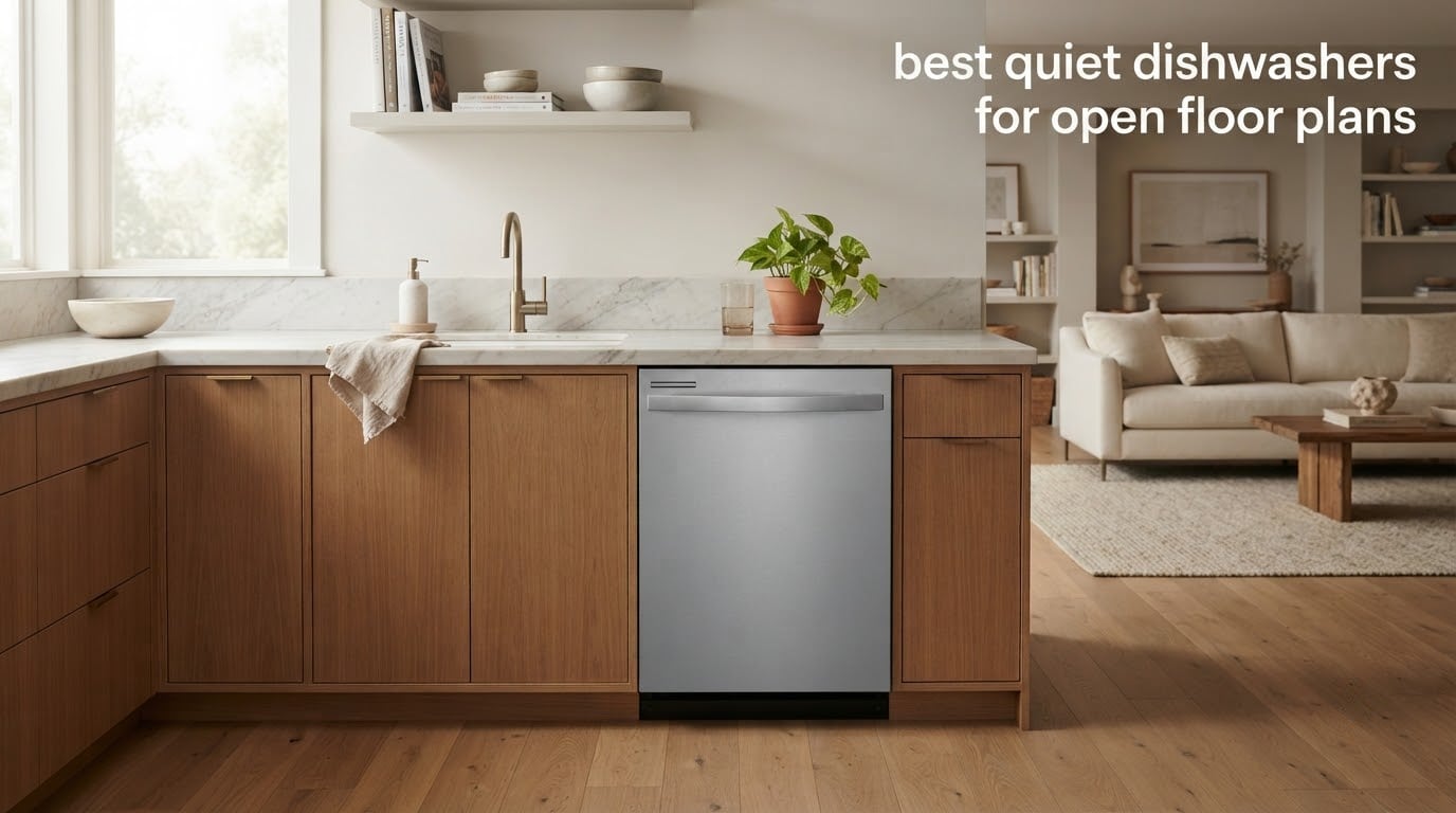 best quiet dishwashers for open floor plans