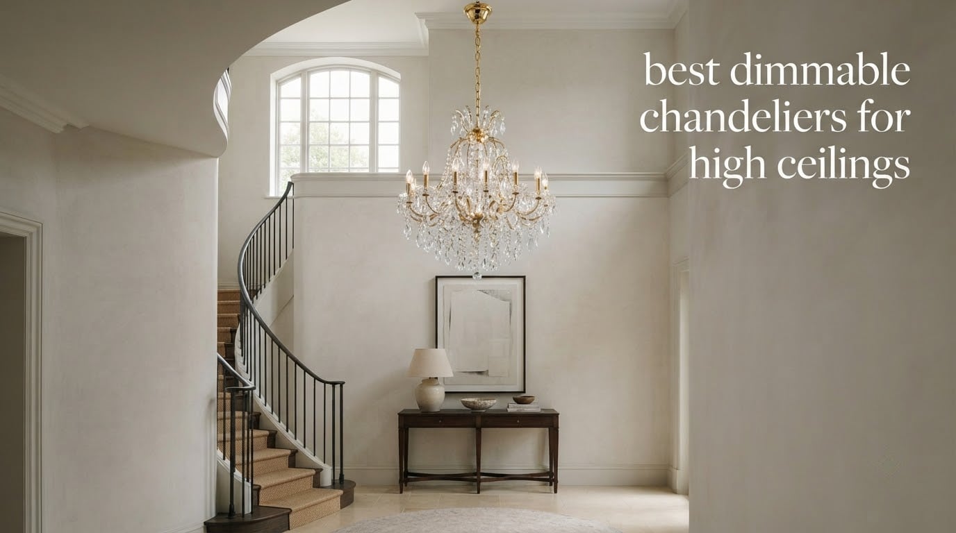 best dimmable chandeliers for high ceilings