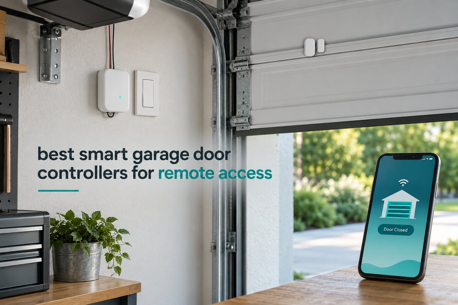 best smart garage door controllers for remote access