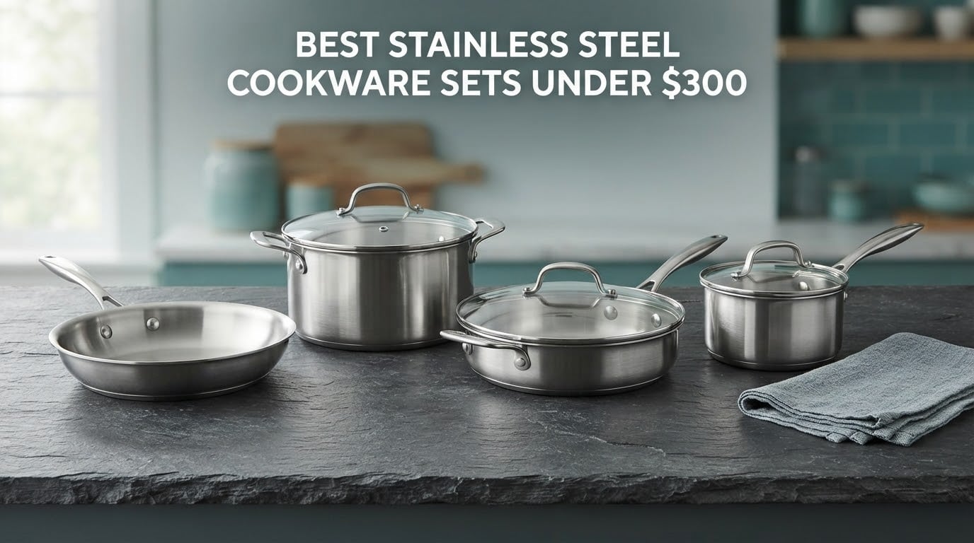 best stainless steel cookware sets under $300