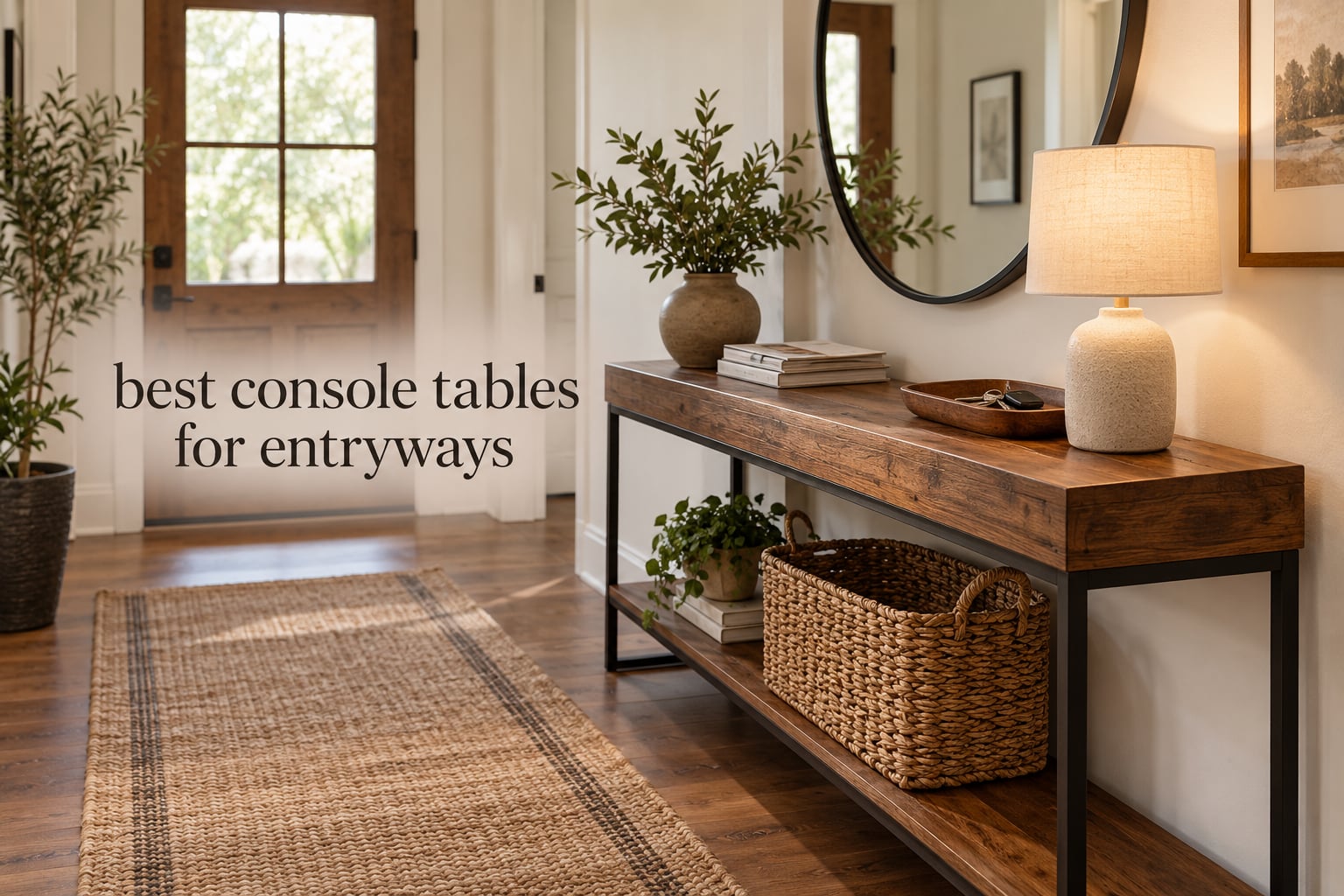 best console tables for entryways