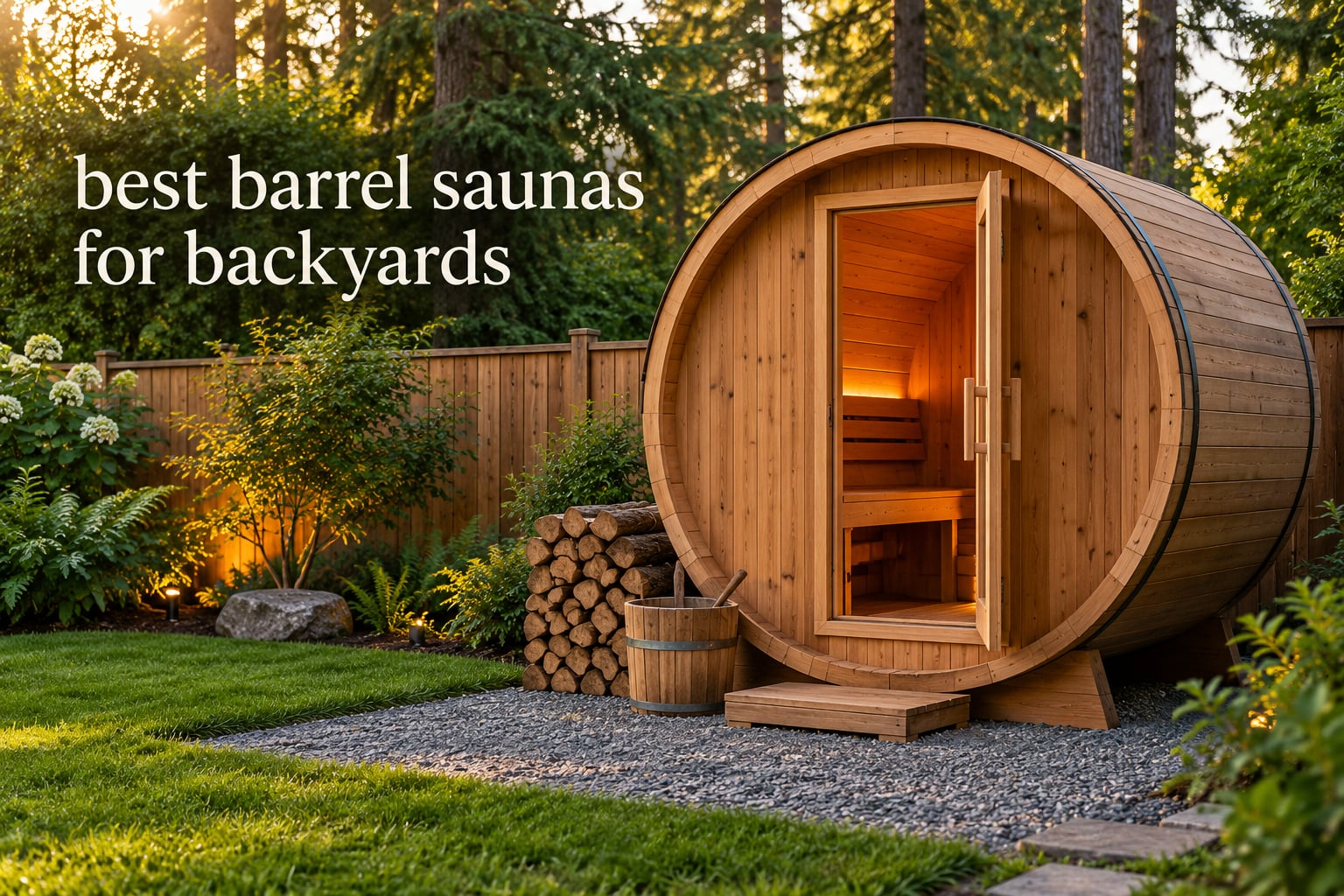 best barrel saunas for backyards
