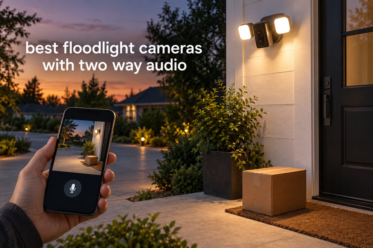 best floodlight cameras with two way audio
