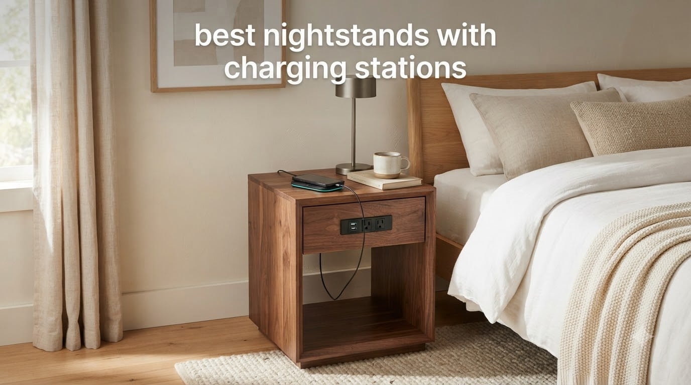 best nightstands with charging stations