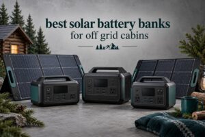 best solar battery banks for off grid cabins