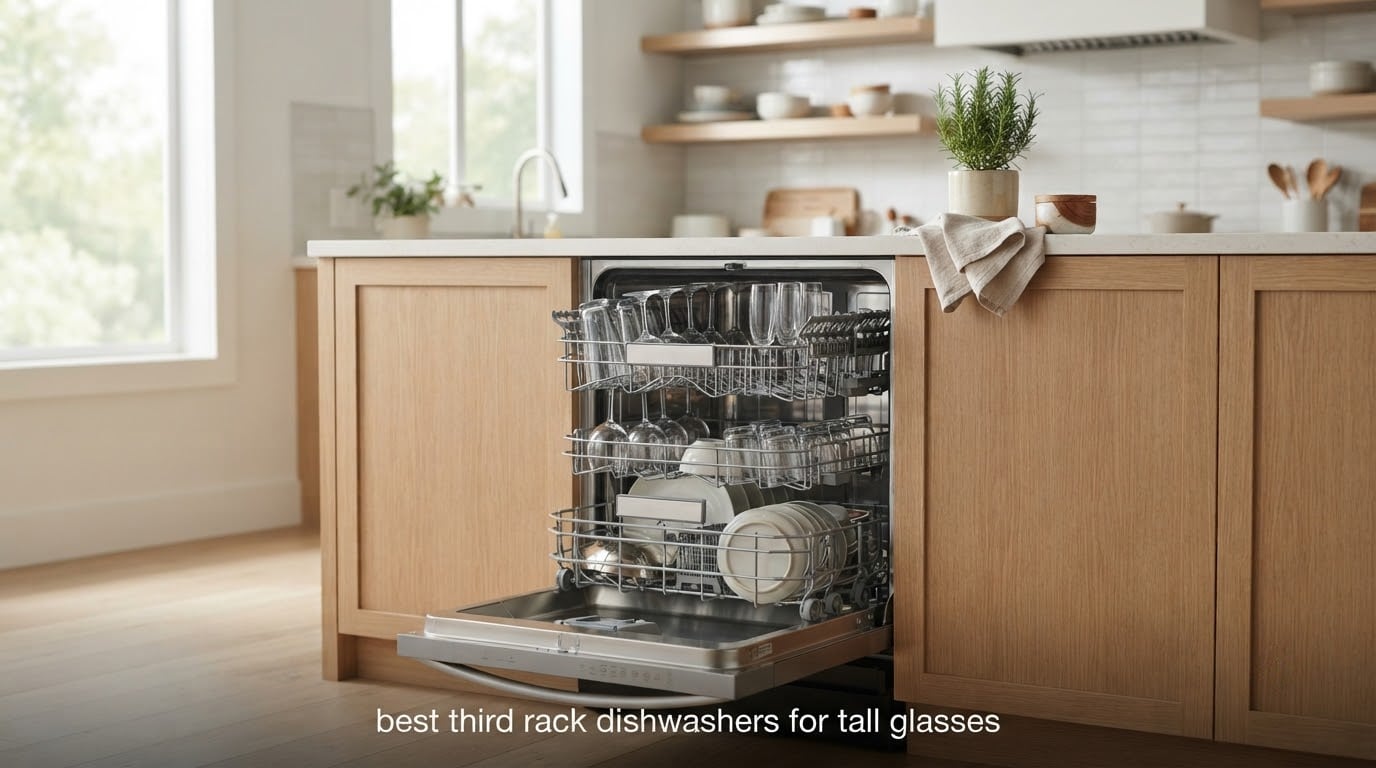 best third rack dishwashers for tall glasses
