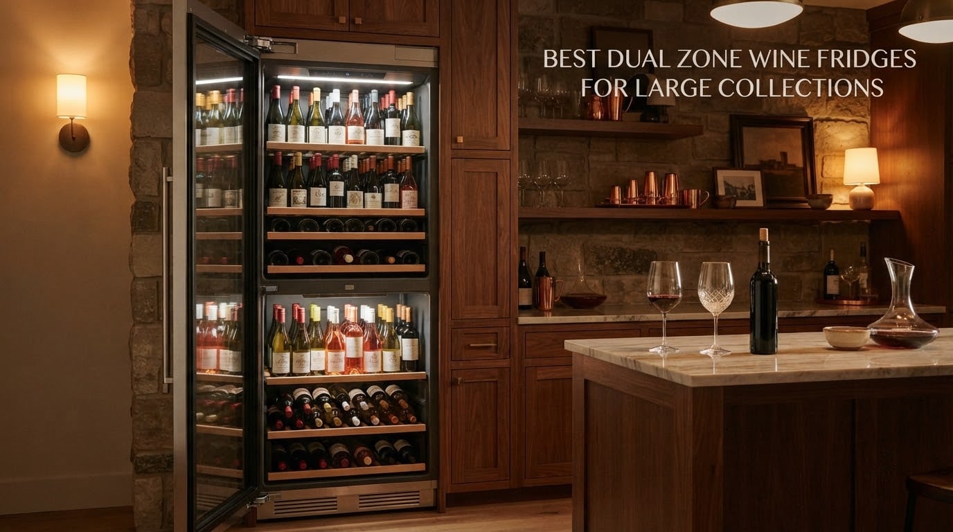 best dual zone wine fridges for large collections