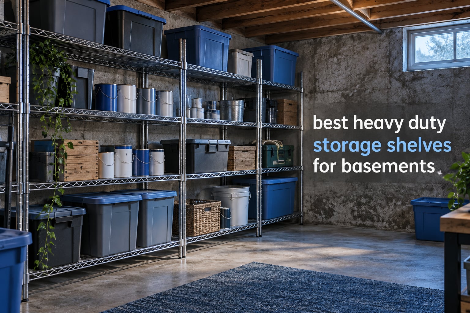 best heavy duty storage shelves for basements