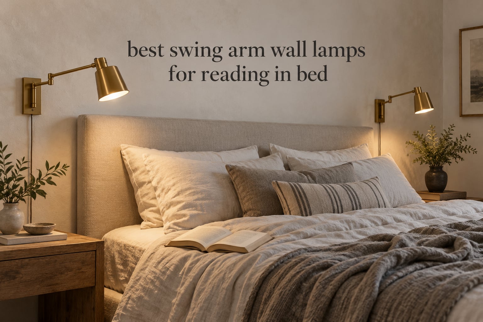 best swing arm wall lamps for reading in bed