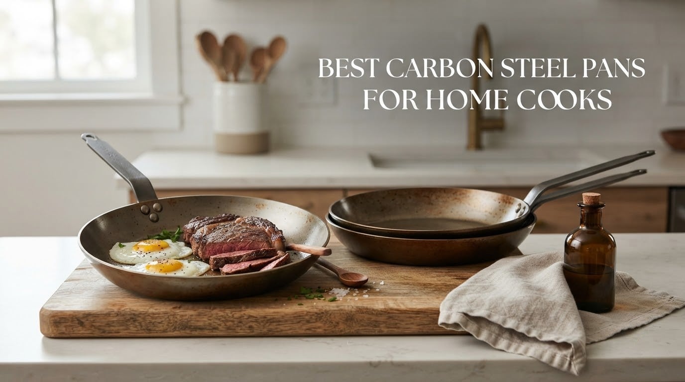 best carbon steel pans for home cooks