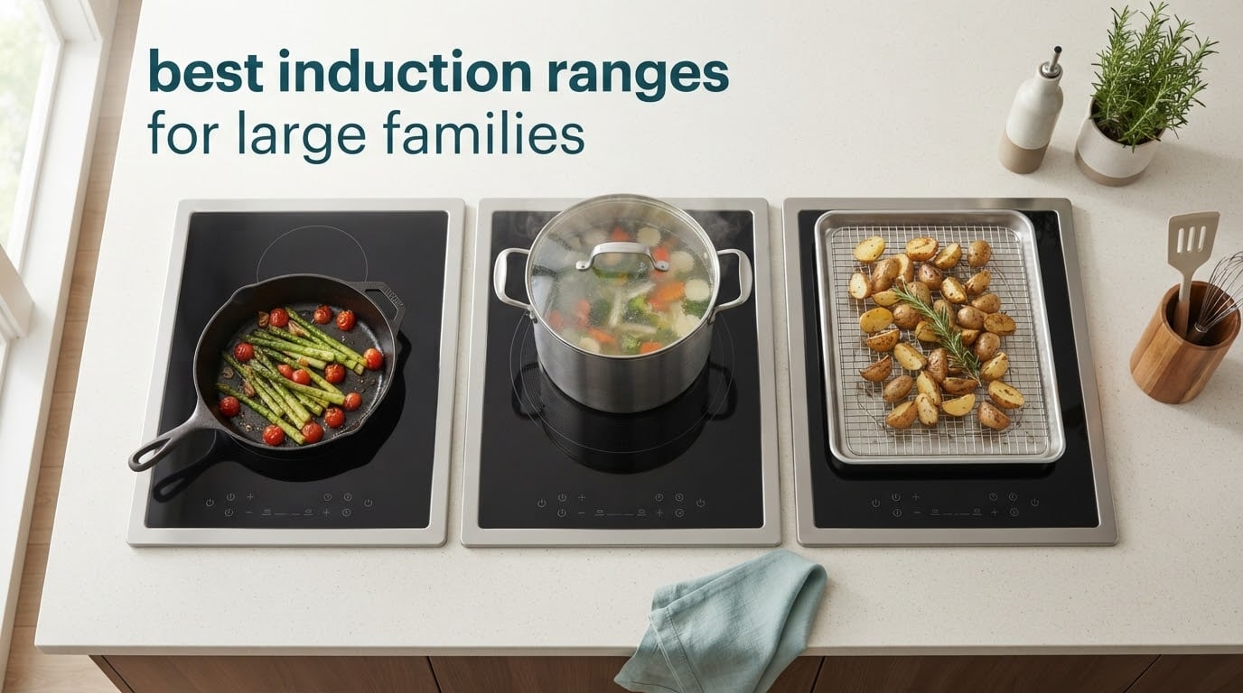 best induction ranges for large families